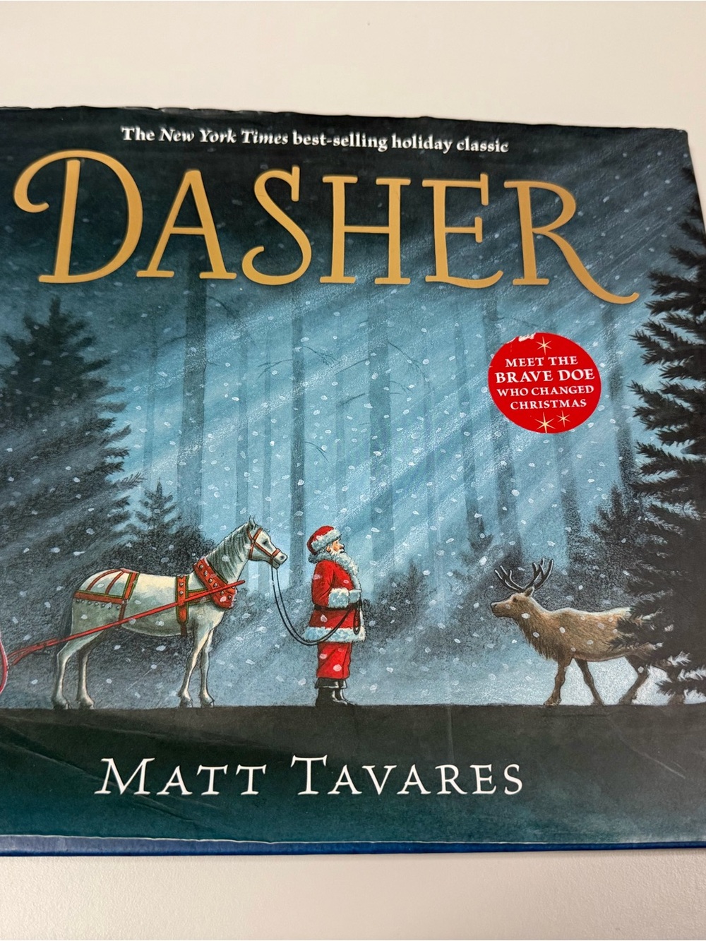Dasher Holiday Wall Art - Blue/Red